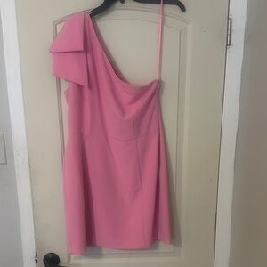 Gianni Bini One-Shoulder Dress in Pink